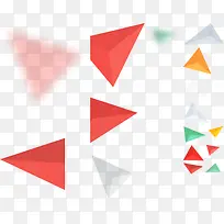 立体三角形漂浮素材-空若网 立体三角形漂浮素材-空若网