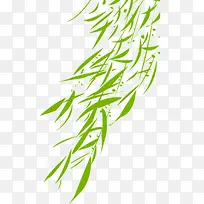 卡通手绘绿色叶子-空若网 卡通手绘绿色叶子-空若网