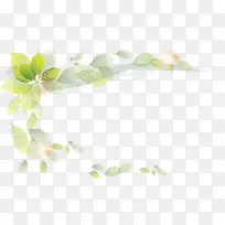 绿叶矢量装饰花边素材-空若网 绿叶矢量装饰花边素材-空若网