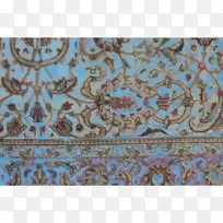 佩斯利视觉艺术主题纺织绿松石地毯-空若网 佩斯利视觉艺术主题纺织绿松石地毯-空若网