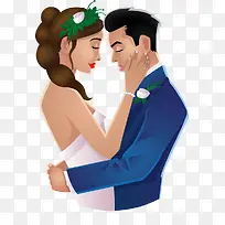 卡通新娘新郎素材-空若网 卡通新娘新郎素材-空若网