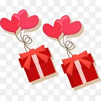情人节礼包PNG矢量素材-空若网 情人节礼包PNG矢量素材-空若网