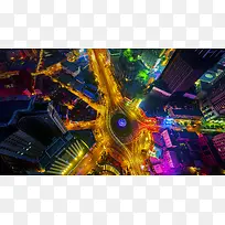 彩色炫彩城市灯光-空若网 彩色炫彩城市灯光-空若网