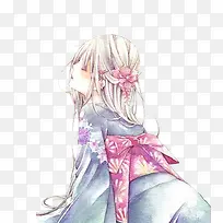 唯美公主时尚女孩手绘-空若网 唯美公主时尚女孩手绘-空若网