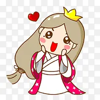 可爱的爱心公主-空若网 可爱的爱心公主-空若网