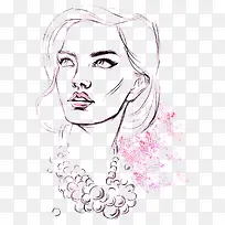 手绘美女-空若网 手绘美女-空若网