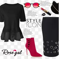 黑色上衣和裙子-空若网 黑色上衣和裙子-空若网