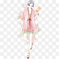 手绘卡通美女-空若网 手绘卡通美女-空若网