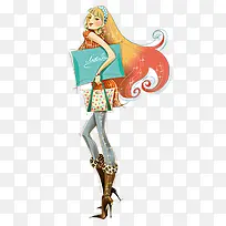 卡通美女-空若网 卡通美女-空若网