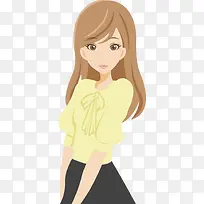 卡通女孩美女手绘-空若网 卡通女孩美女手绘-空若网