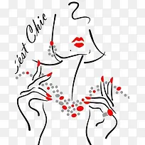 时尚美女线条-空若网 时尚美女线条-空若网