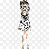 手绘卡通美女-空若网 手绘卡通美女-空若网