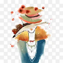 水彩美女-空若网 水彩美女-空若网