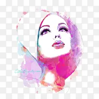 水彩美女-空若网 水彩美女-空若网