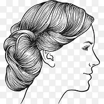 矢量手绘美女插画-空若网 矢量手绘美女插画-空若网