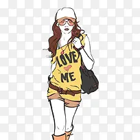 手绘时尚美女素材-空若网 手绘时尚美女素材-空若网