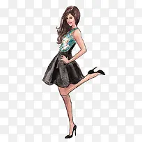 水彩美女-空若网 水彩美女-空若网