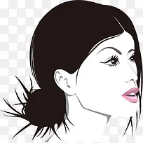 时尚美女插画设计矢量素材-空若网 时尚美女插画设计矢量素材-空若网