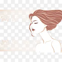 矢量时尚美女插画设计素材-空若网 矢量时尚美女插画设计素材-空若网