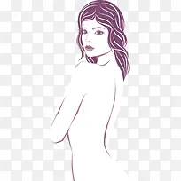 时尚美女插画设计矢量素材-空若网 时尚美女插画设计矢量素材-空若网