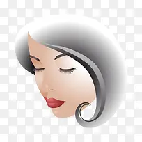 时尚美女头像卷发-空若网 时尚美女头像卷发-空若网