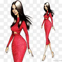 手绘模特-空若网 手绘模特-空若网