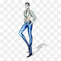 手绘时尚高端男装设计-空若网 手绘时尚高端男装设计-空若网