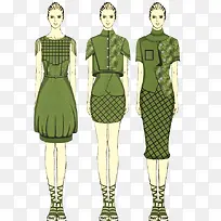 手绘服装模特-空若网 手绘服装模特-空若网