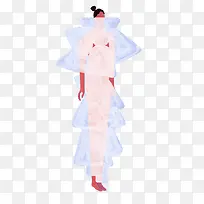 时装设计模特手绘-空若网 时装设计模特手绘-空若网