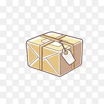 手绘纸箱包裹图形-空若网 手绘纸箱包裹图形-空若网