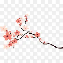 高清粉红色梅花树枝-空若网 高清粉红色梅花树枝-空若网