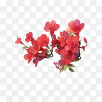 手绘水彩粉红色花朵-空若网 手绘水彩粉红色花朵-空若网