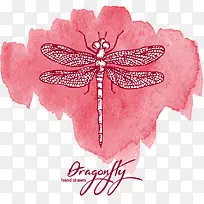 蜻蜓水彩装饰-空若网 蜻蜓水彩装饰-空若网