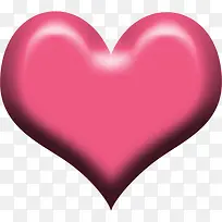 粉红色立体爱心-空若网 粉红色立体爱心-空若网