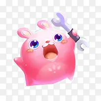 粉红色卡通动物可爱-空若网 粉红色卡通动物可爱-空若网