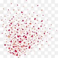 粉红色漂浮爱心装饰-空若网 粉红色漂浮爱心装饰-空若网