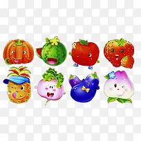 卡通水果卡通蔬菜-空若网 卡通水果卡通蔬菜-空若网