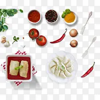 西红柿饺子蔬菜-空若网 西红柿饺子蔬菜-空若网