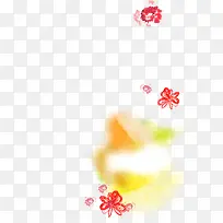 手绘红色鲜花插画-空若网 手绘红色鲜花插画-空若网