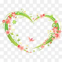 心形花朵边框-空若网 心形花朵边框-空若网