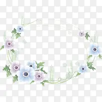 手绘鲜花边框-空若网 手绘鲜花边框-空若网