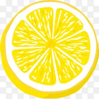 手绘柠檬片矢量图-空若网 手绘柠檬片矢量图-空若网
