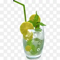 手绘水彩柠檬水-空若网 手绘水彩柠檬水-空若网
