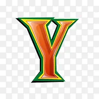 红绿立体字母y-空若网 红绿立体字母y-空若网