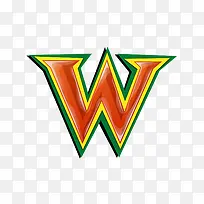 红绿立体字母w-空若网 红绿立体字母w-空若网