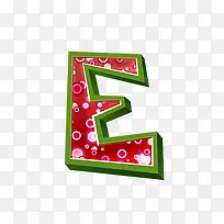 紫红立体字母e-空若网 紫红立体字母e-空若网