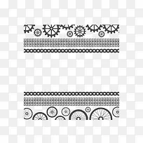 黑色花纹机械边框素材-空若网 黑色花纹机械边框素材-空若网