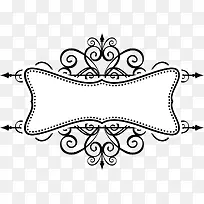 黑色古框边框矢量素材png-空若网 黑色古框边框矢量素材png-空若网