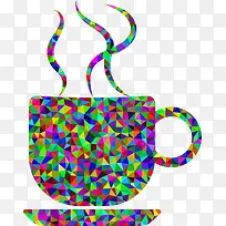 创意彩色块咖啡杯-空若网 创意彩色块咖啡杯-空若网