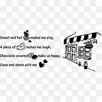 卡通矢量咖啡店房子建筑-空若网 卡通矢量咖啡店房子建筑-空若网